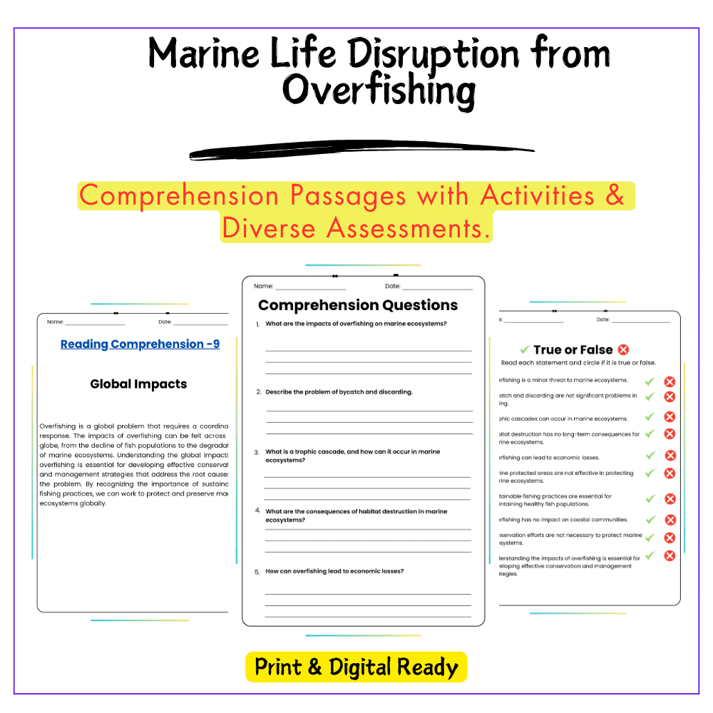 Overfishing Impact Worksheet