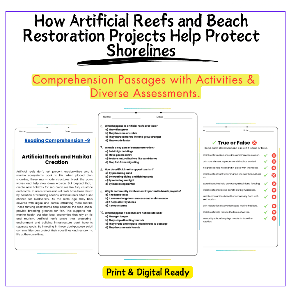 Shoreline Protection Worksheet