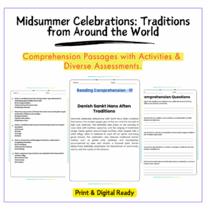 Midsummer Celebrations Worksheet