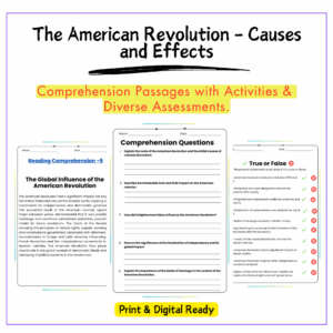 American Revolution Worksheet