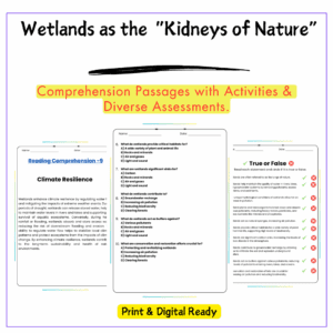 Wetlands as Kidneys Worksheet