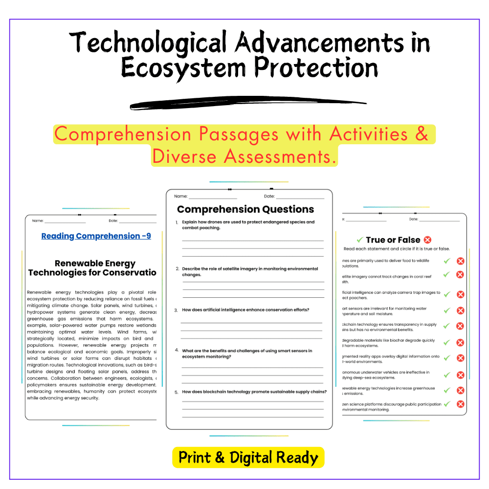 Ecosystem Protection Tech Worksheet