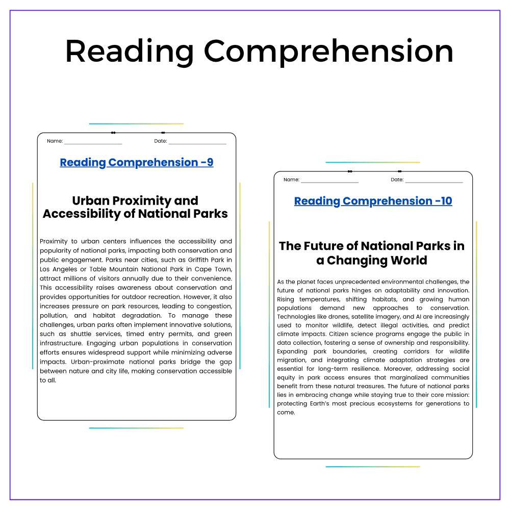 National Parks Conservation Worksheet - Image 2