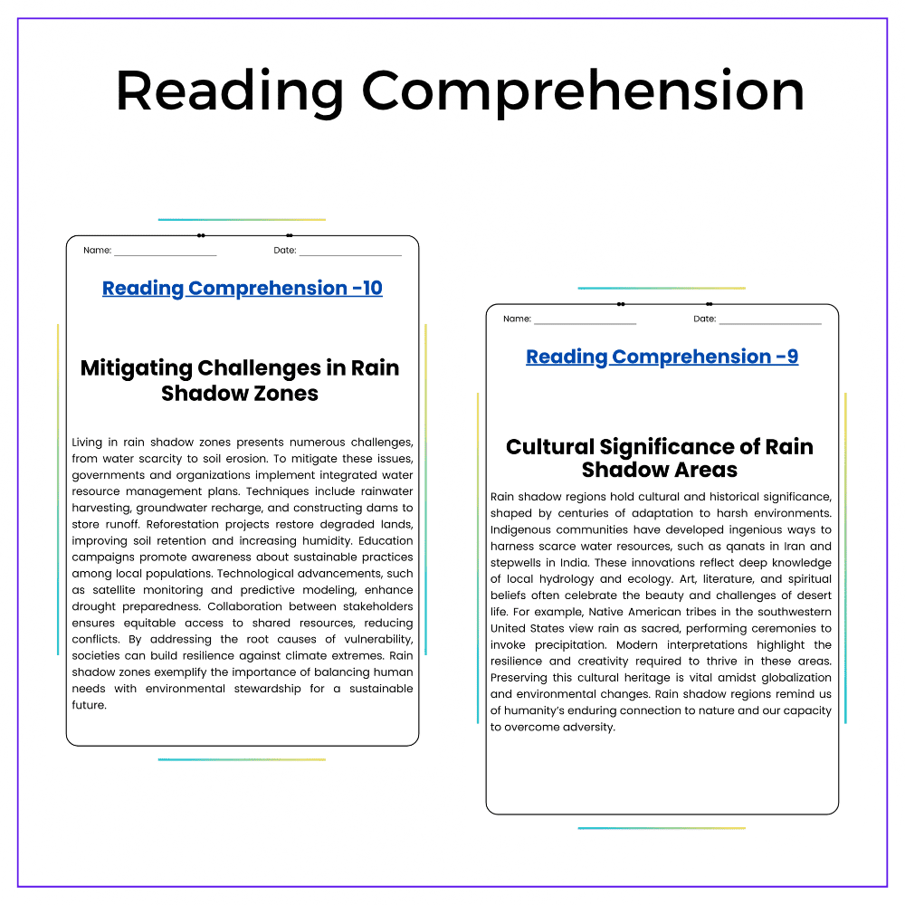 Rain Shadow Worksheet - Image 2