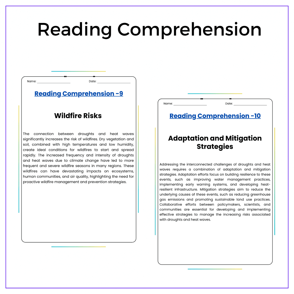 Droughts & Heat Waves Worksheet - Image 2