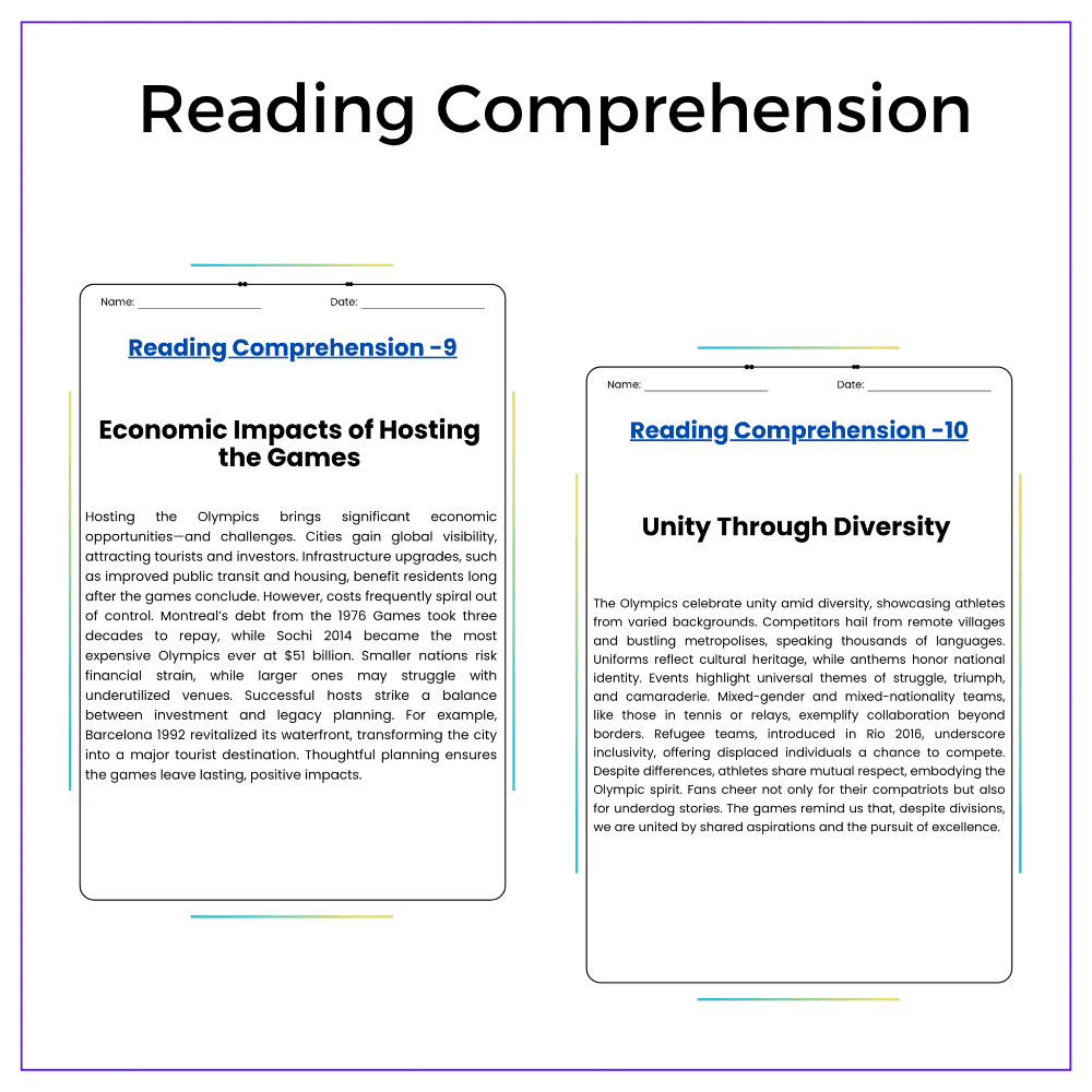 Olympic Games Science Worksheet - Image 2