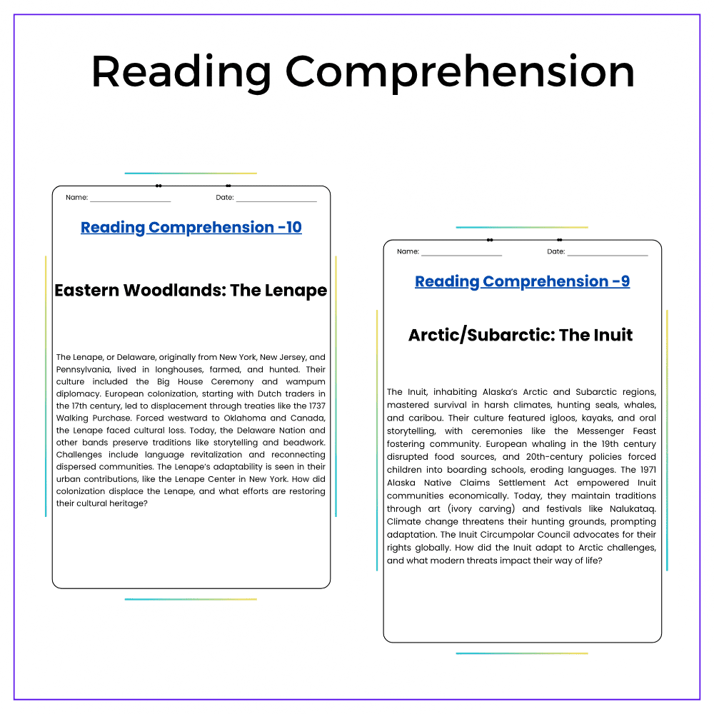 Native American Tribes Worksheet - Image 2