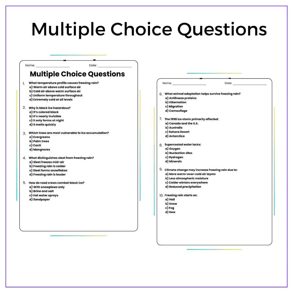 Freezing Rain Worksheet - Image 3