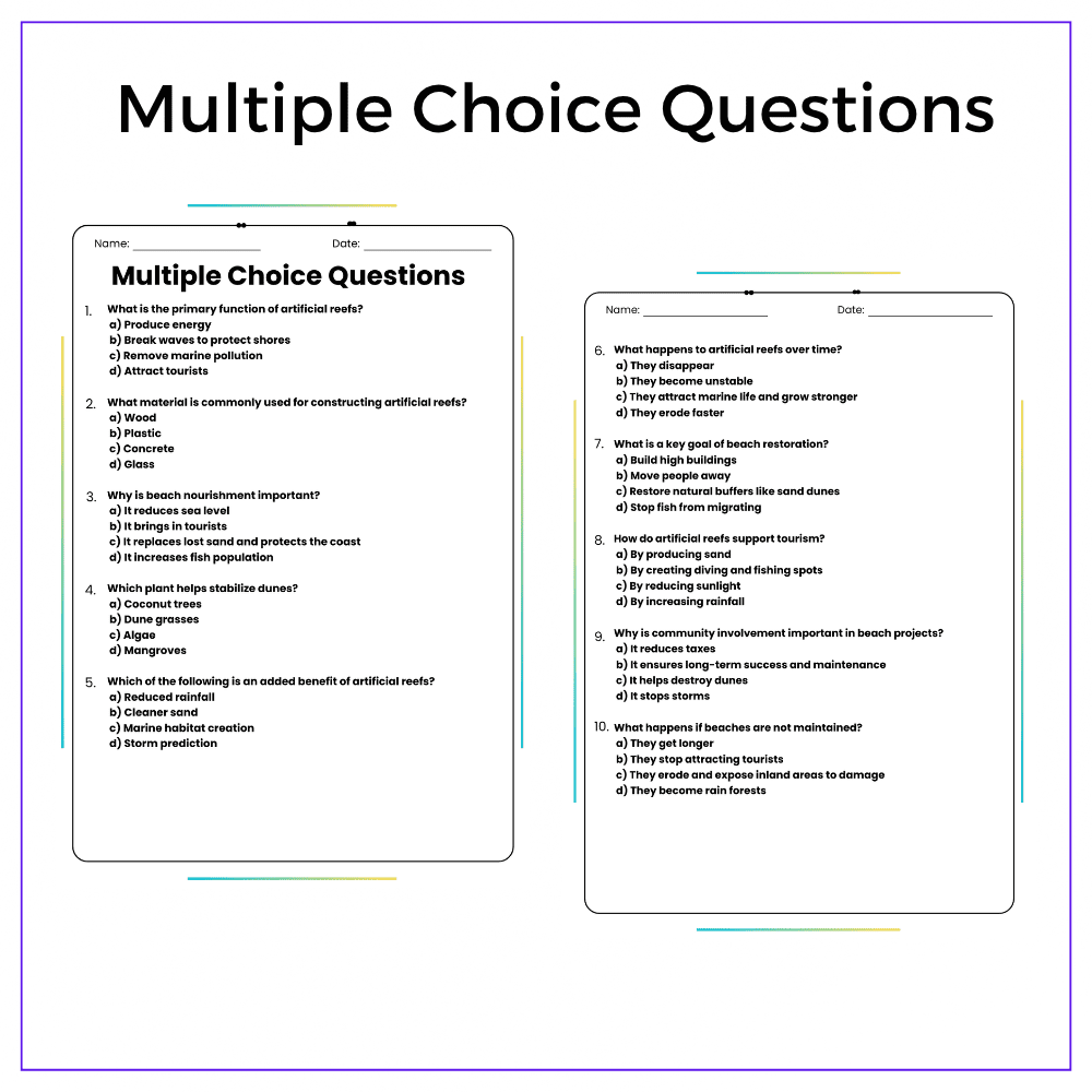 Shoreline Protection Worksheet - Image 6