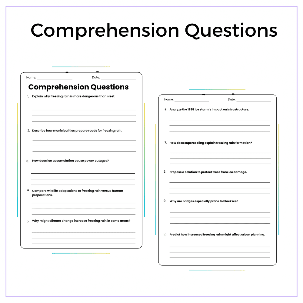 Freezing Rain Worksheet - Image 5