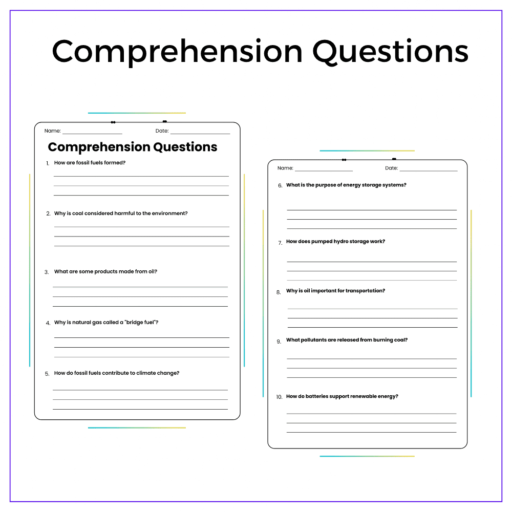 Fossil Fuels and Energy Storage