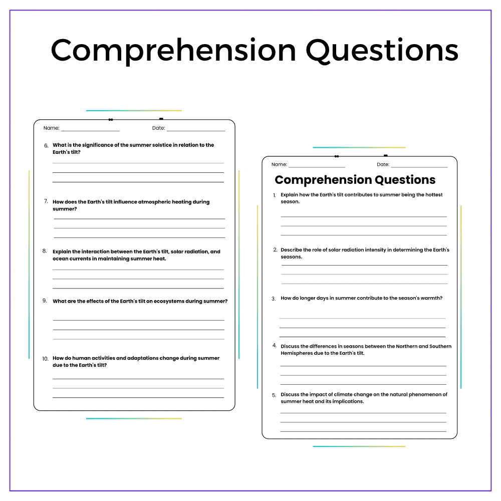 Why Summer is Hottest Worksheet - Image 5