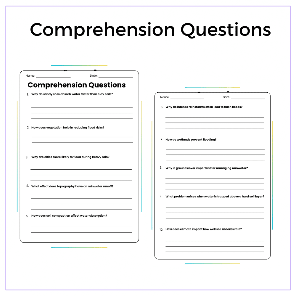 Rain & Soil Worksheet - Image 5