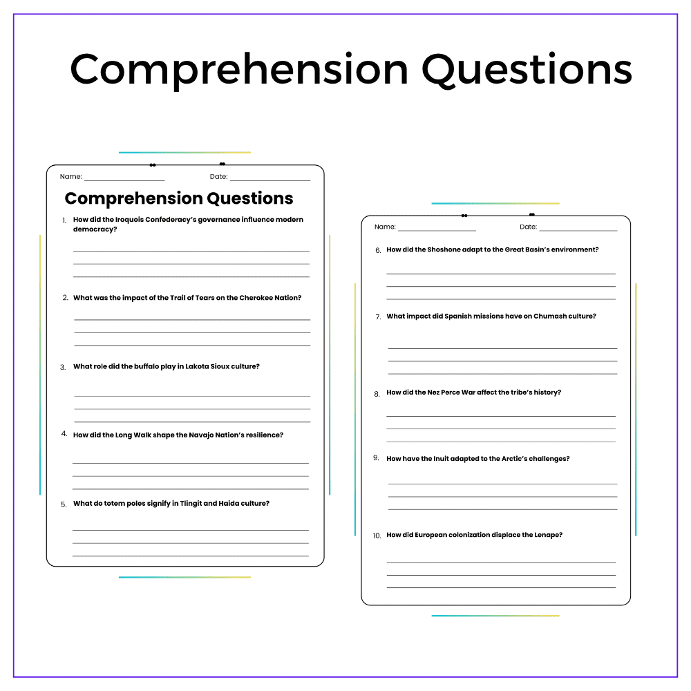Native American Tribes Worksheet - Image 5