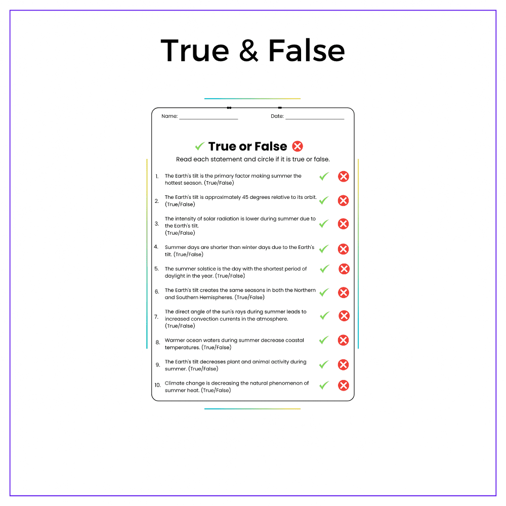 Why Summer is Hottest Worksheet - Image 6