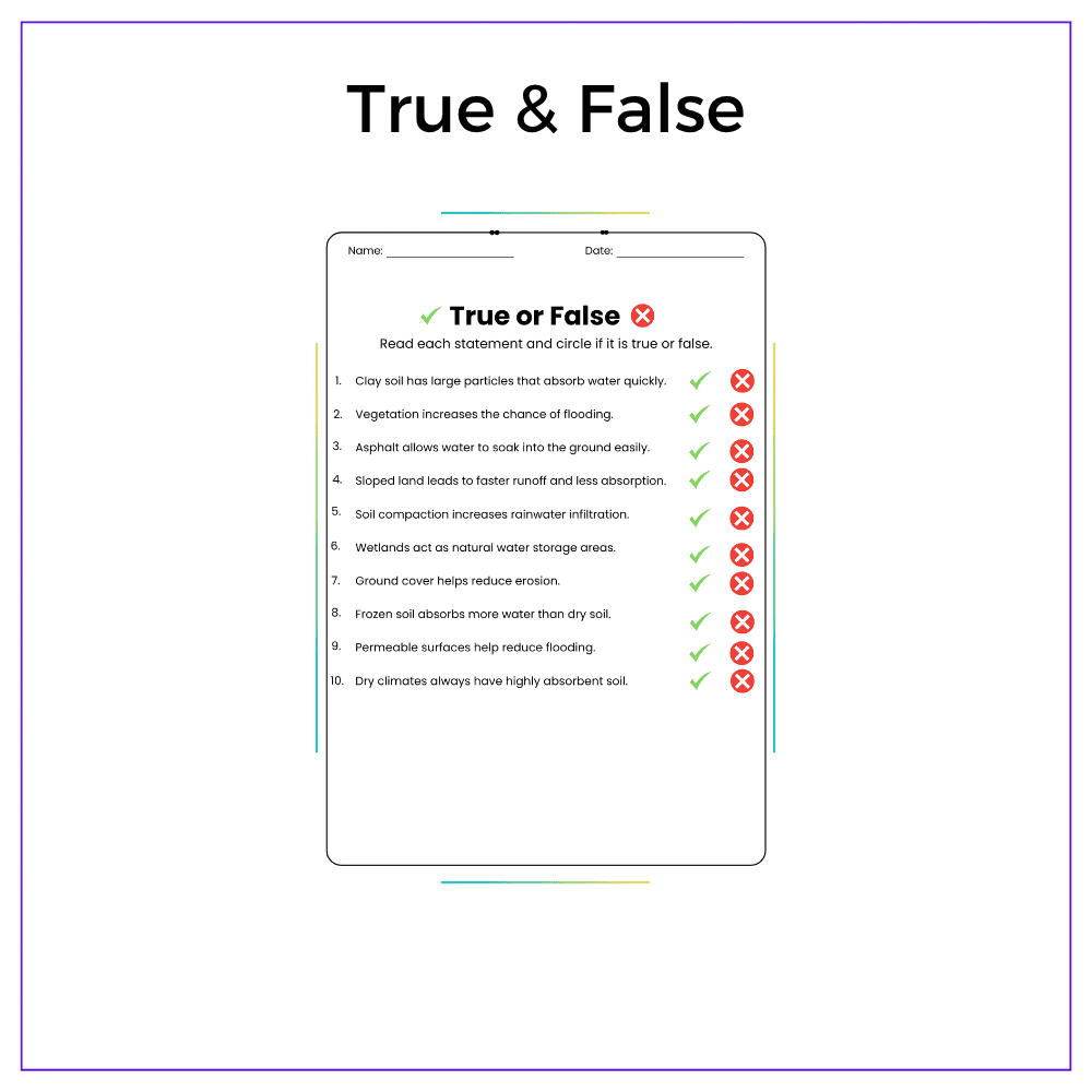 Rain & Soil Worksheet - Image 6