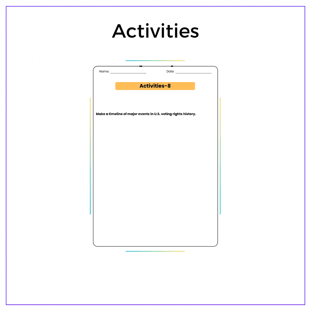 Voting & Elections Worksheet - Image 7