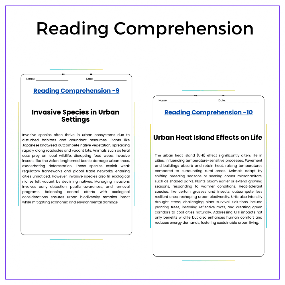 Urban Ecosystems Worksheet - Image 2