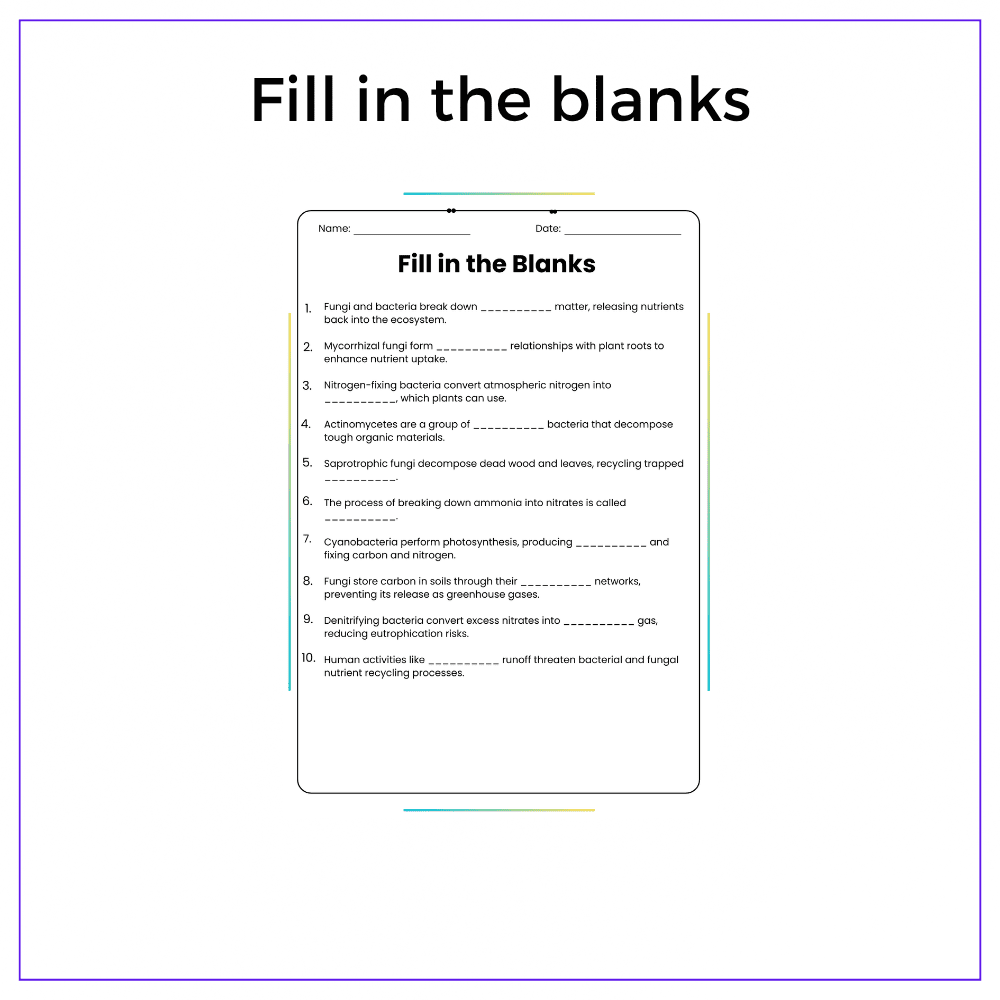 Nutrient Recycling Worksheet - Image 5