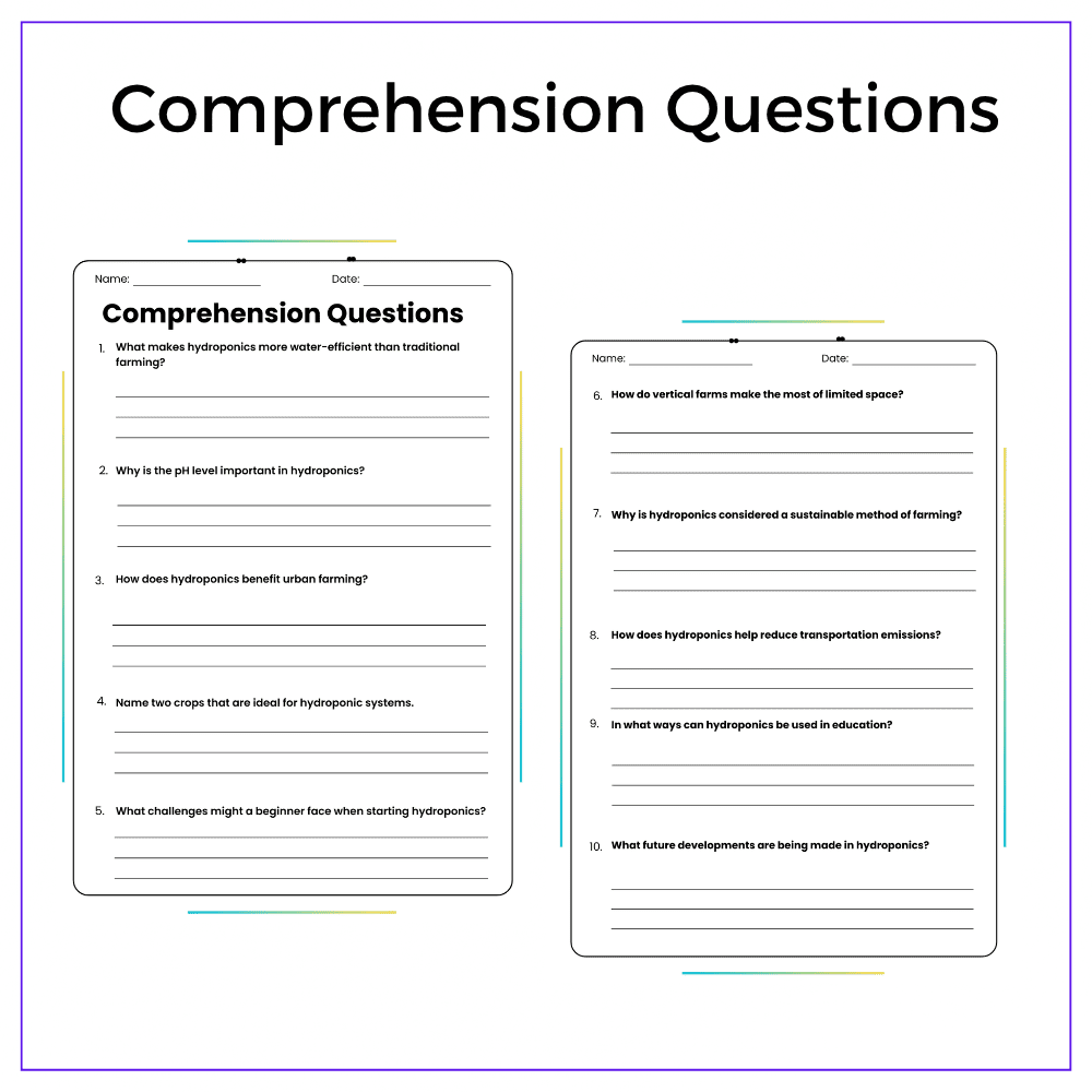 Hydroponics Worksheet - Image 5