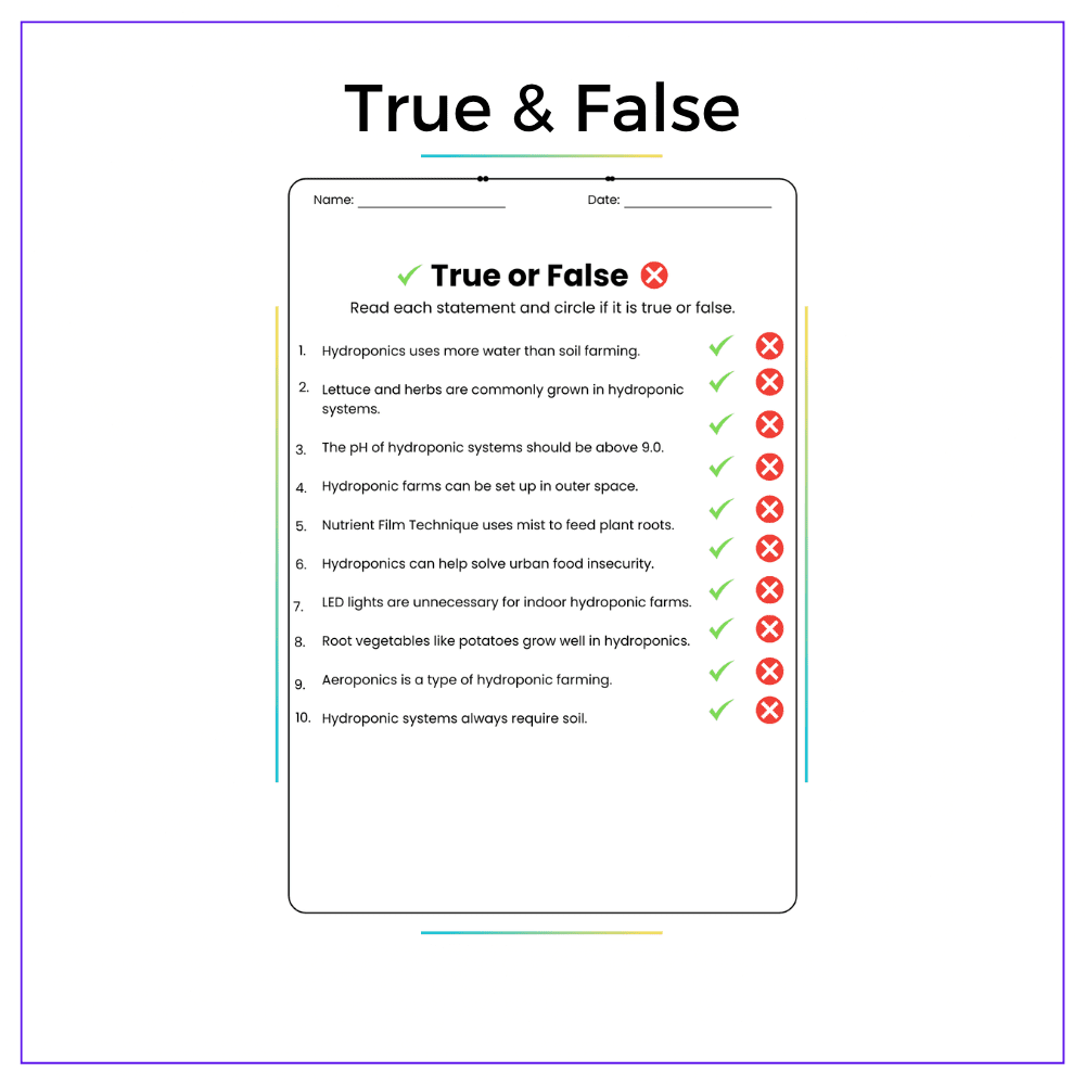 Hydroponics Worksheet - Image 6