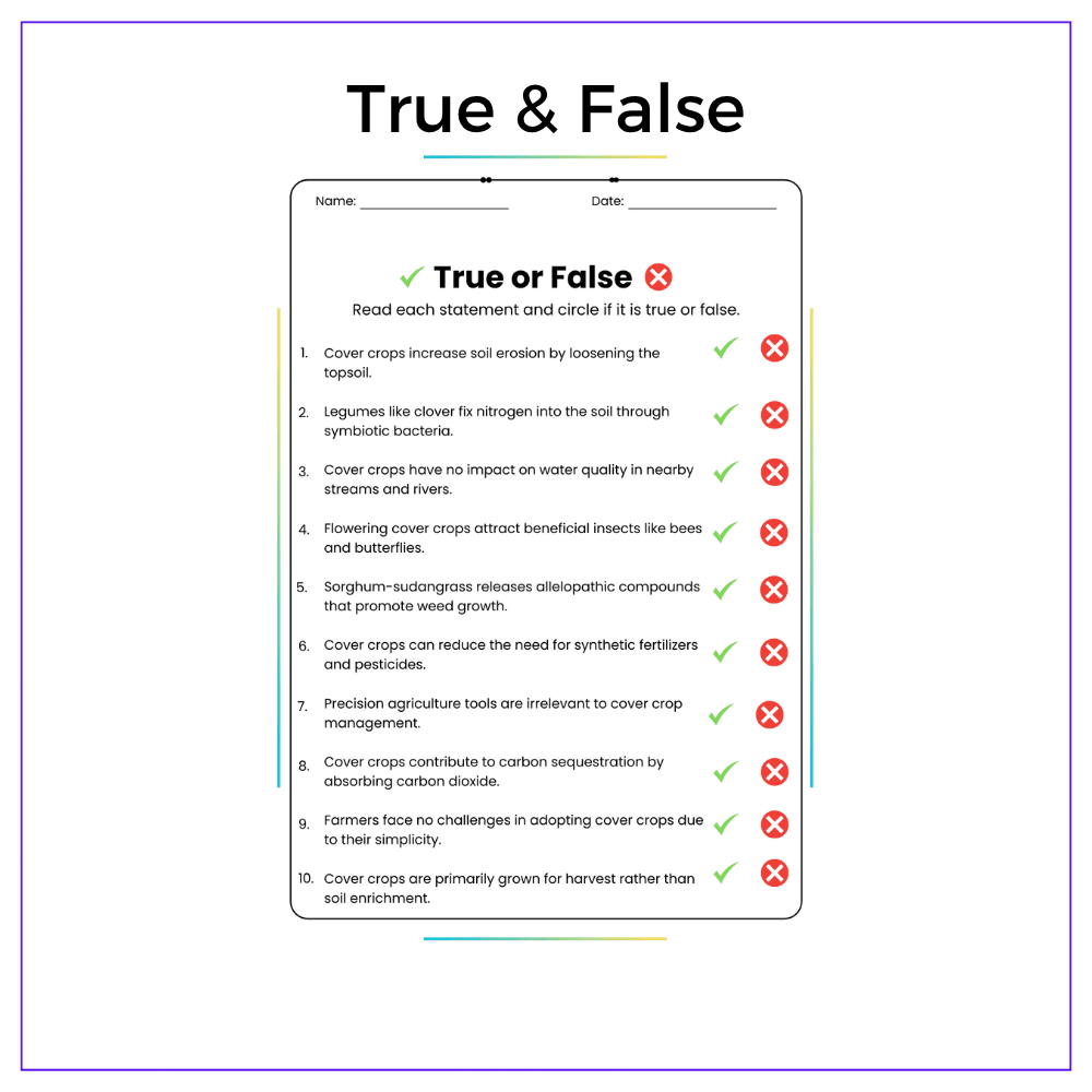 Cover Crops Worksheet - Image 3