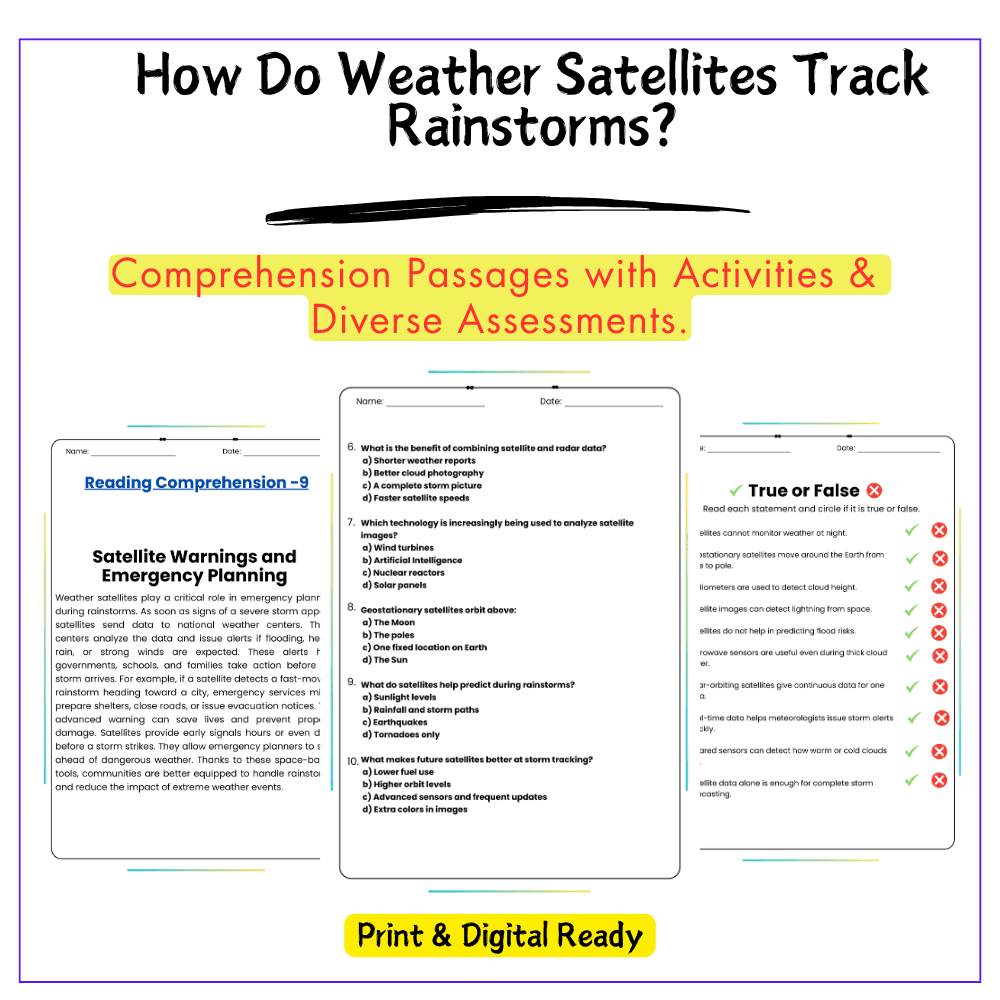 Weather Satellites Worksheet