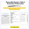 Renewable Energy Worksheet