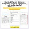 Rain in Different Climates Worksheet