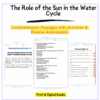 Sun in Water Cycle Worksheet