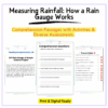 Rain Gauge Worksheet