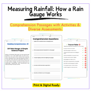 Rain Gauge Worksheet