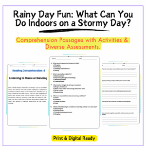 Rainy Day Fun Worksheet