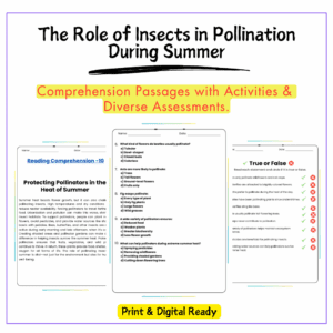 Insects in Pollination Worksheet