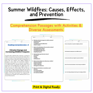 Summer Wildfires Worksheet