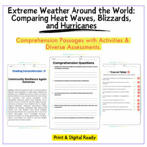 Extreme Weather Around the World: Comparing Heat Waves, Blizzards, and Hurricane
