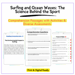 Surfing & Ocean Waves Worksheet