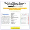 Climate Change & Heat Waves Worksheet