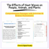 Heat Wave Effects Worksheet