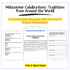 Midsummer Celebrations Worksheet