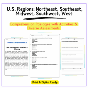 U.S. Regions: Northeast, Southeast, Midwest, Southwest, West