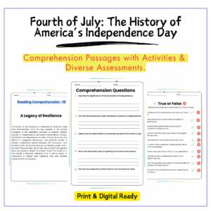 Fourth of July History Worksheet