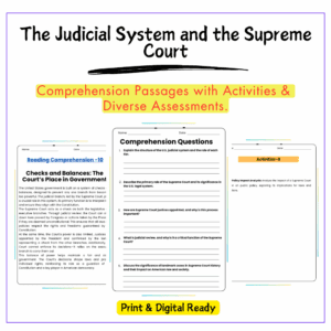 Judicial System Worksheet