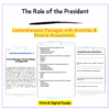 Role of the President Worksheet