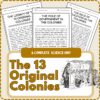 13 Original Colonies Worksheet