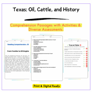 Texas History Worksheet