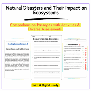 Natural Disasters Worksheet