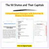 50 States & Capitals Worksheet
