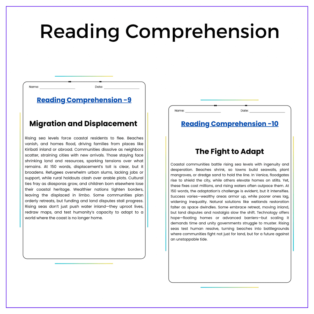 Rising Sea Levels Worksheet - Image 7