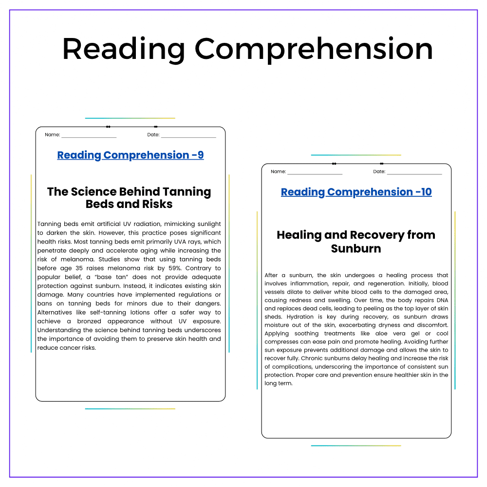 Science of Sunburn Worksheet - Image 7